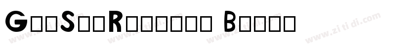 GenSenRounded B字体转换